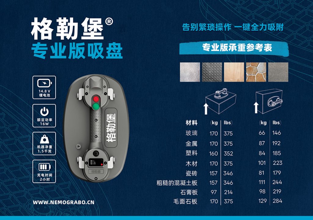 格勒堡专业版电动吸盘