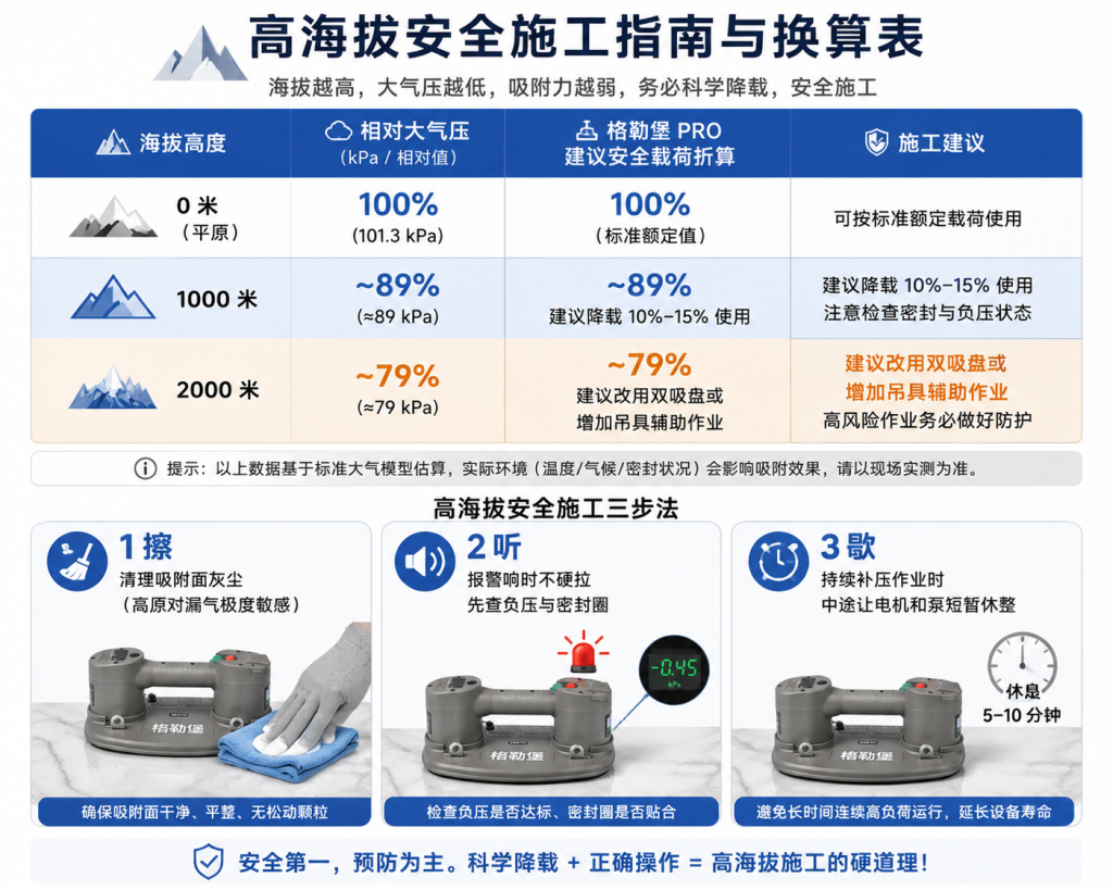 高海拔安全施工指南与换算表